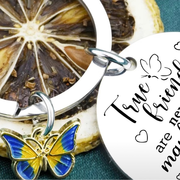 True Friends Never Apart Stainless Steel Keychain NEW - Picture 2 of 3